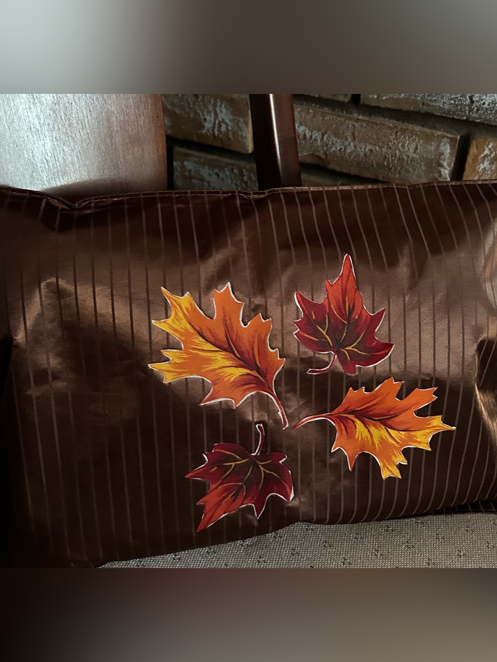 Handcrafted Fall Decorative Pillow
